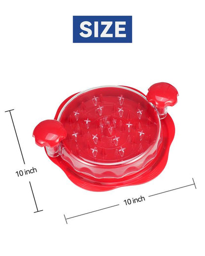 Chicken Shredder Tool Twist for Kitchen, Manual Chicken Breast Grinder Machine for Ground Food, Meat and Vegetables, Red