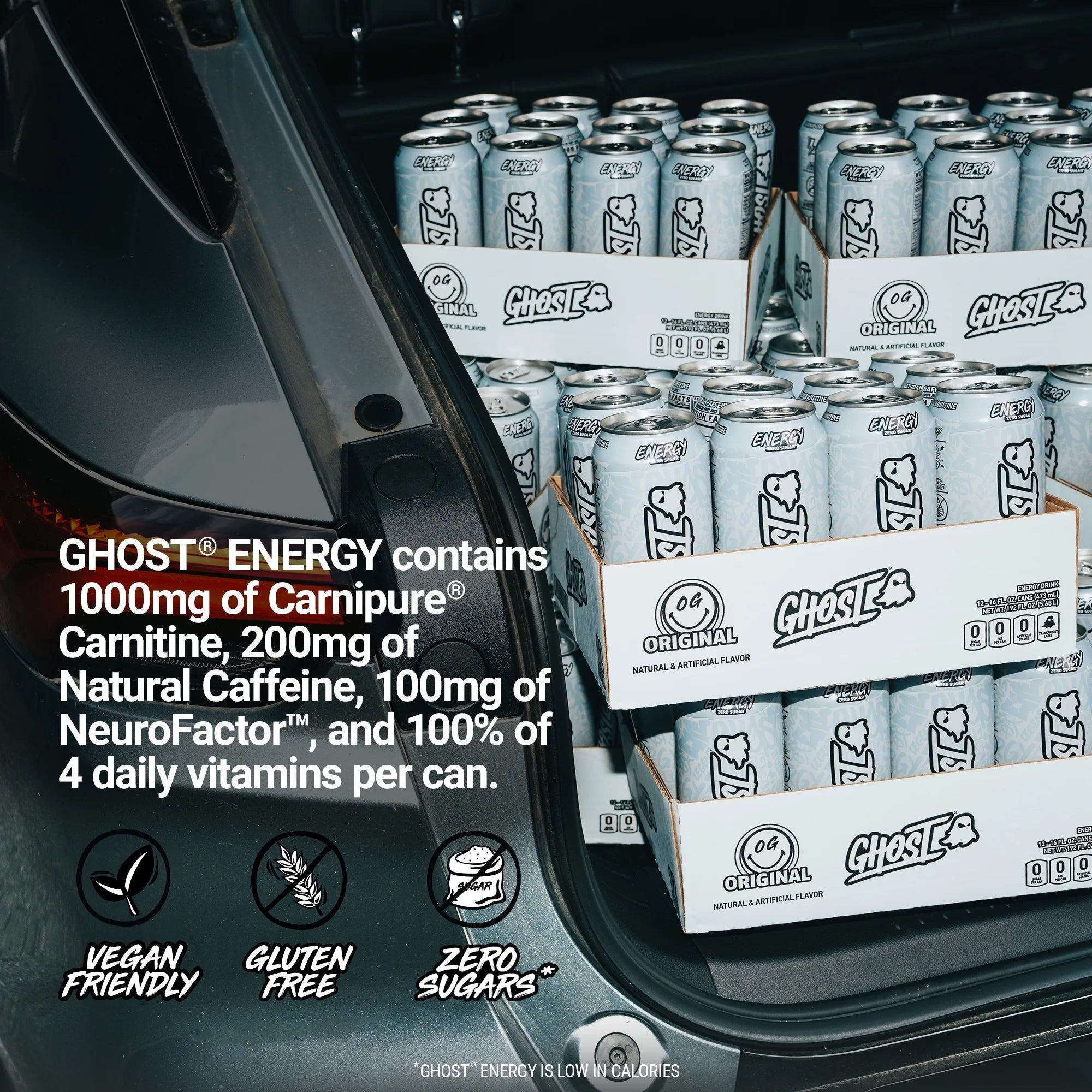 ® ENERGY Zero Sugars Energy Drink, Original Flavor, 200Mg Natural Caffeine, 16 Fl Oz Can - Jerome Retail Shop