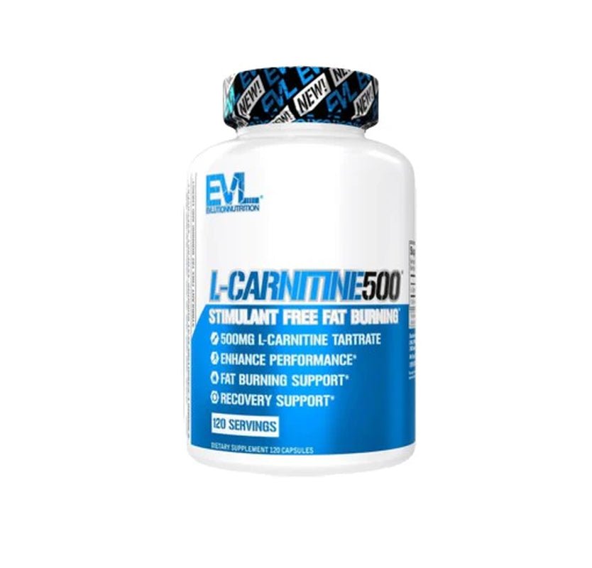 EVL L - Carnitine Supplement for Weight Loss Support - L Carnitine 500Mg Diet Pills for Weight Loss Lean Muscle Growth and Fat Burning Support with Stimulant Free L Tartrate - 120 Servings - Jerome Retail Shop
