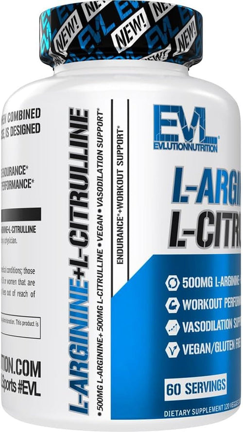 EVL L - Carnitine Supplement for Weight Loss Support - L Carnitine 500Mg Diet Pills for Weight Loss Lean Muscle Growth and Fat Burning Support with Stimulant Free L Tartrate - 120 Servings - Jerome Retail Shop
