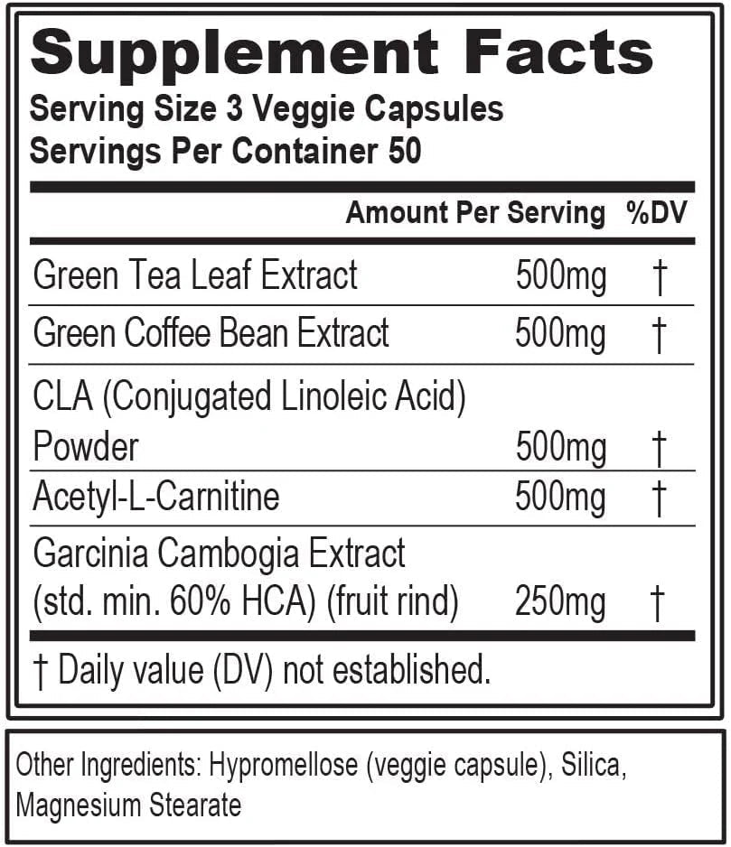 EVL Weight Loss Support Pills - Premium Multipurpose Appetite Metabolism and Fat Loss Support for Men and Women - Leanmode with Green Coffee Bean Extract CLA and Garcinia Cambogia - 50 Servings - Jerome Retail Shop